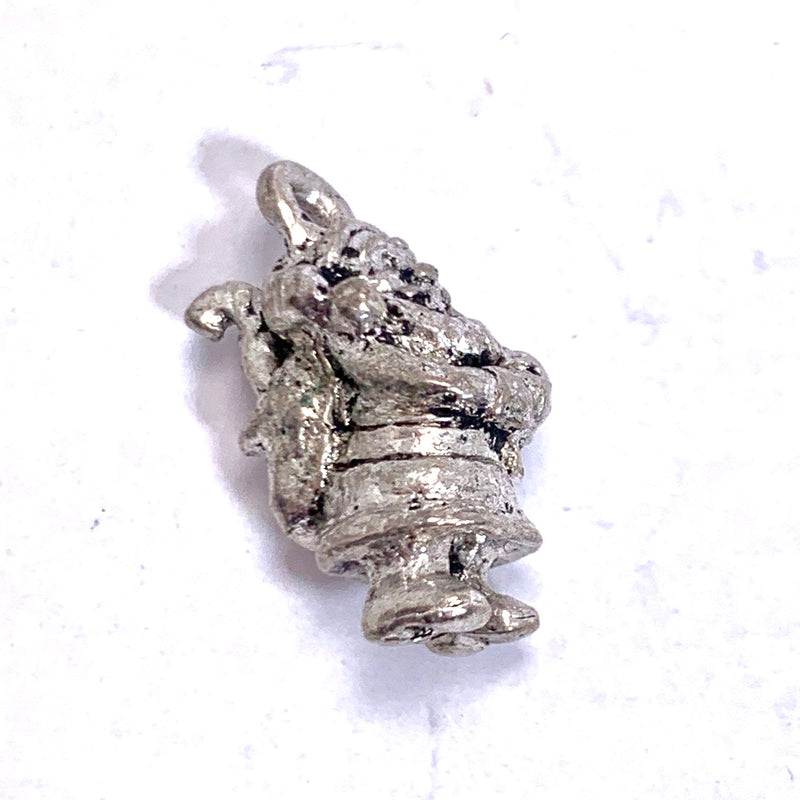 SIlver Santa Charm