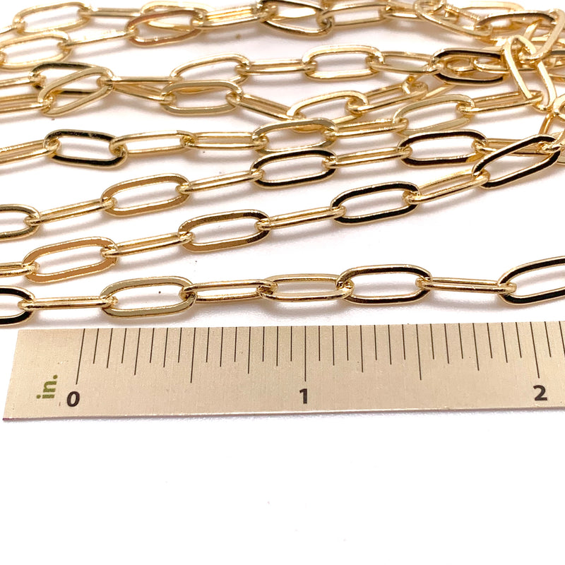 Gold Plated Paperclip Chain