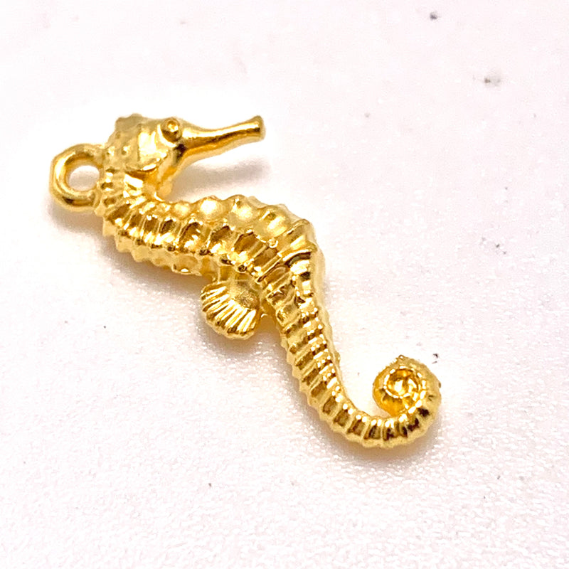 Seahorse Charm, Gold