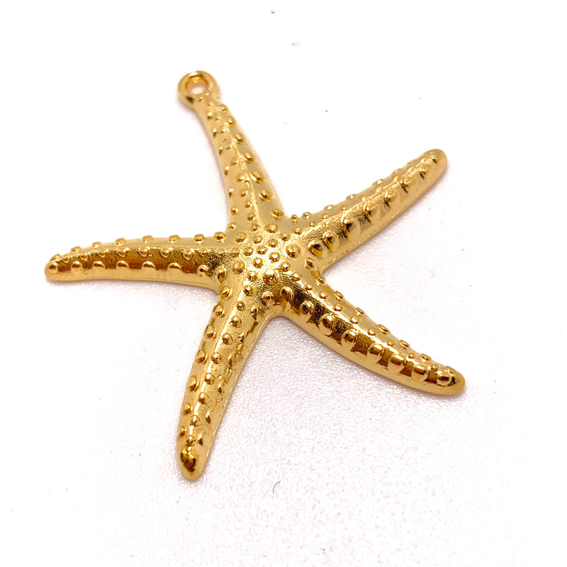 Starfish Pendant, Gold