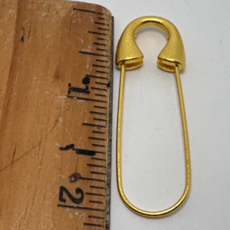 Gold Lame Decorative Pin for Charms & Beads