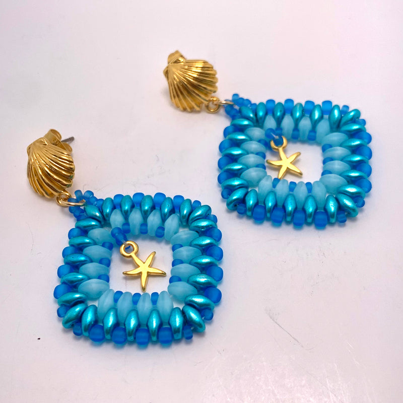 Diamond Stitch Earrings,  Fridays 11/13 & 11/20