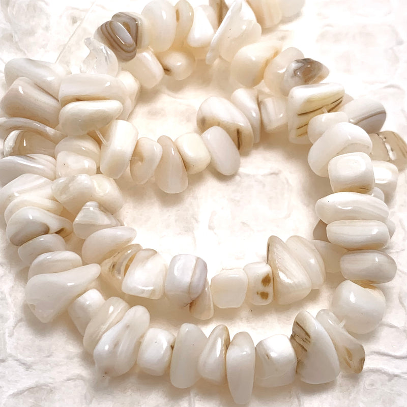 Nugget Shell Beads 8-10mm