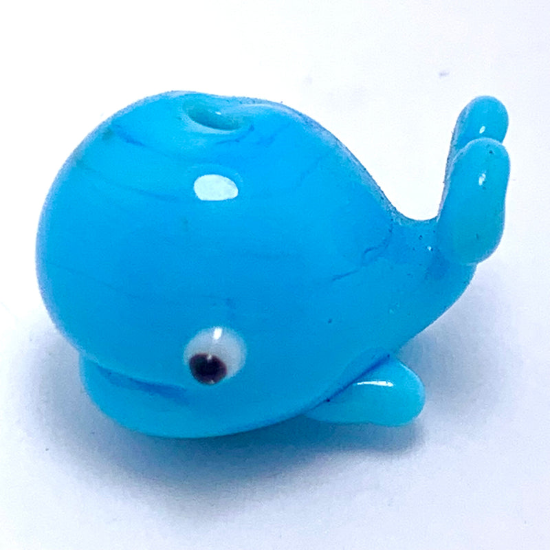 Whale Lampwork Glass Bead