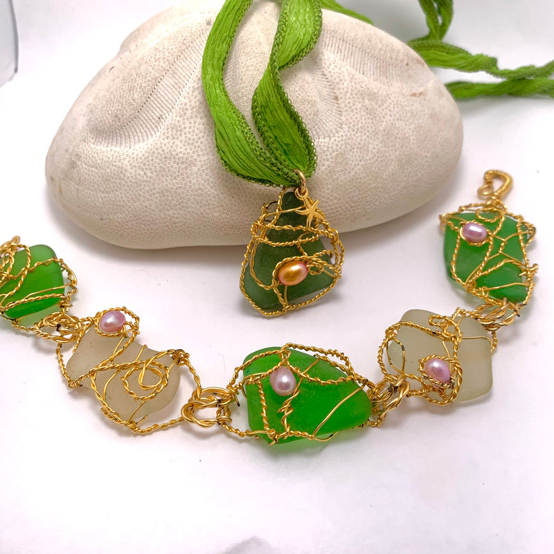 Fancy Wire Wrapped Seaglass Jewelry Sat 7/18 4-6pm