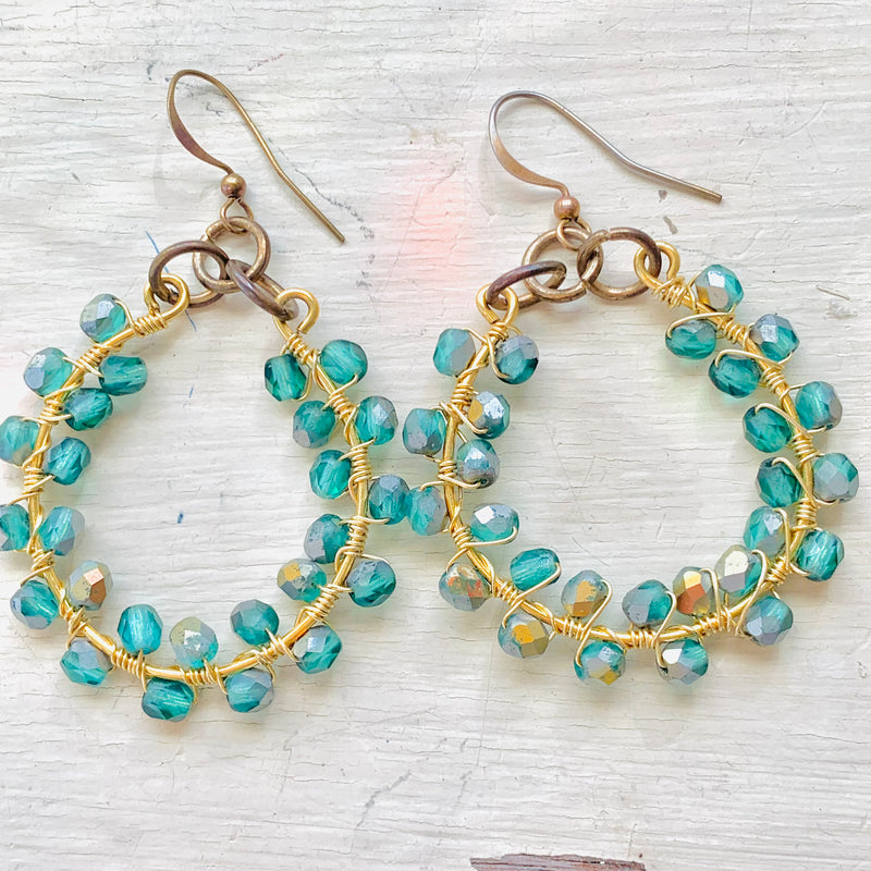 Beaded Hoop Earrings Sat 4/12/25