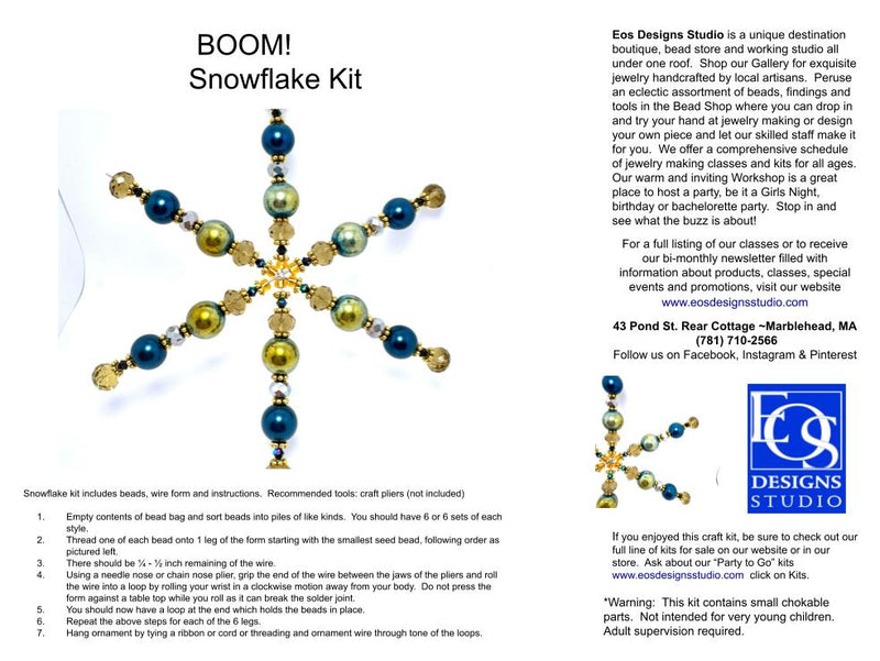 BOOM! Snowflake Kit