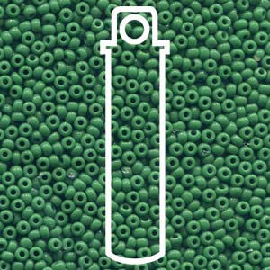 Czech Glass 8/0 Round  Green Opaque 20g