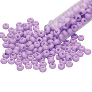 Czech Glass 8/0 Round Opaque Amethyst Solgel 20g