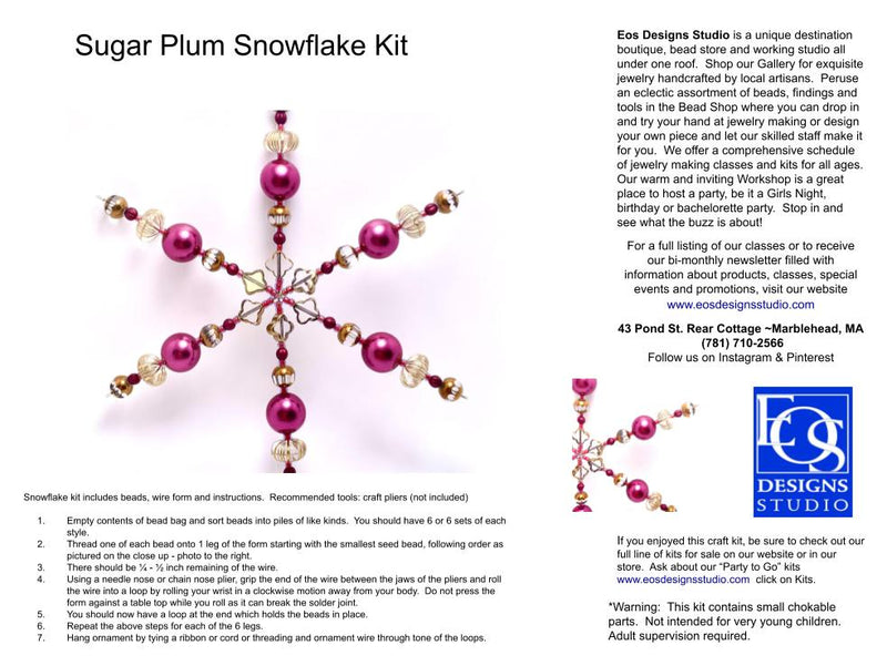 Sugar Plum Snowflake Kit