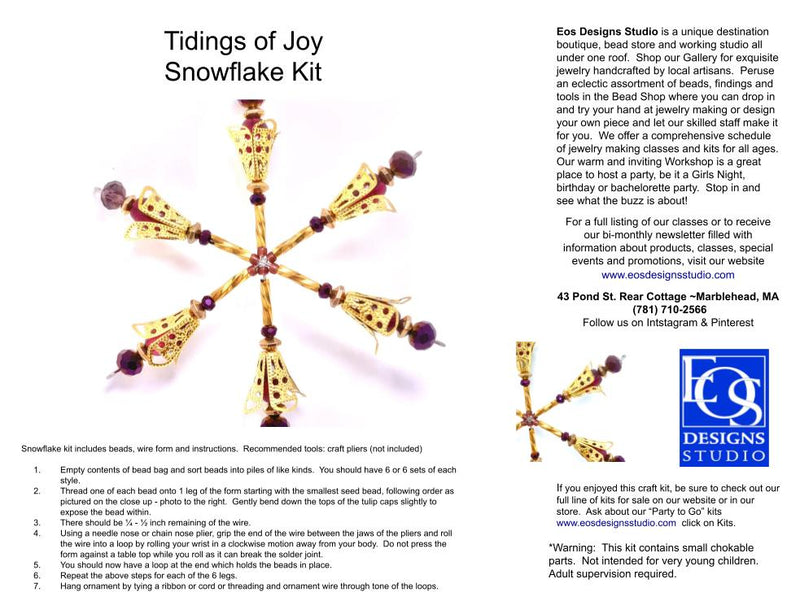Tidings of Joy Snowflake Kit