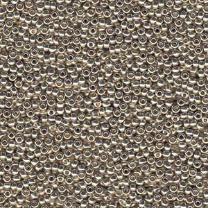 8/0 Miyuki Duracoat Galvanized Silver Round Seed Beads