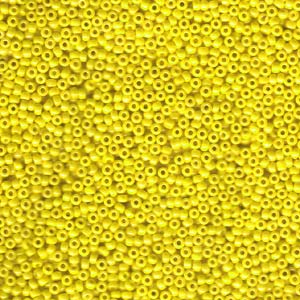 11/0 Miyuki Round Opaque Yellow Luster 24gm