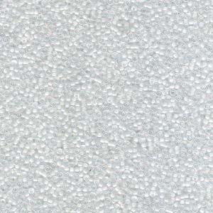 15/0 Miyuki Round White Lined Crystal  Mix 8.2 grams