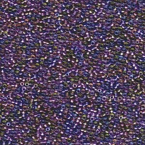 15/0 Miyuki Round Lined Purple Gold Mix 8.2 grams