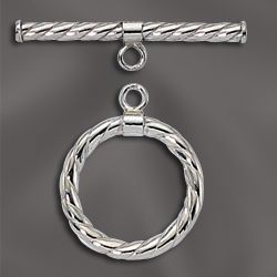 SS Twisted Toggle Clasp- 16mm