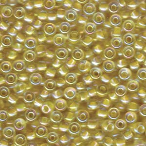 6/0 Miyuki Light Yellow Lined Crystal AB 20 grams