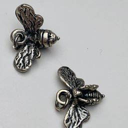 Bumblebee Charm, Silver