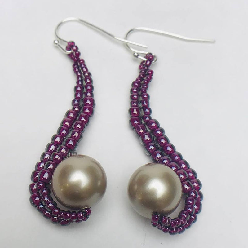 Swirl Beaded Earrings 4/27/19