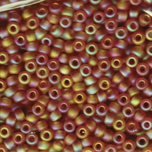 Seed bead, Miyuki, glass, opaque gunmetal, (RR451), #6 rocaille