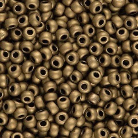 thumbnail image 2 of Miyuki Size 6/0 Round Seed Beads – Silver Lined Gold AB – 20g – Japan – 6-1003 2 of 5