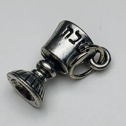 Hanukkah Goblet Charm, Silver