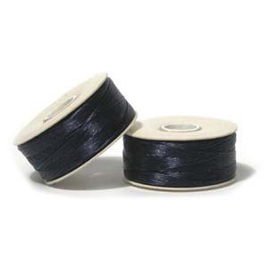 Nymo Nylon Bead Thread Blue Size B 72 yards for beadweaving & embroidery