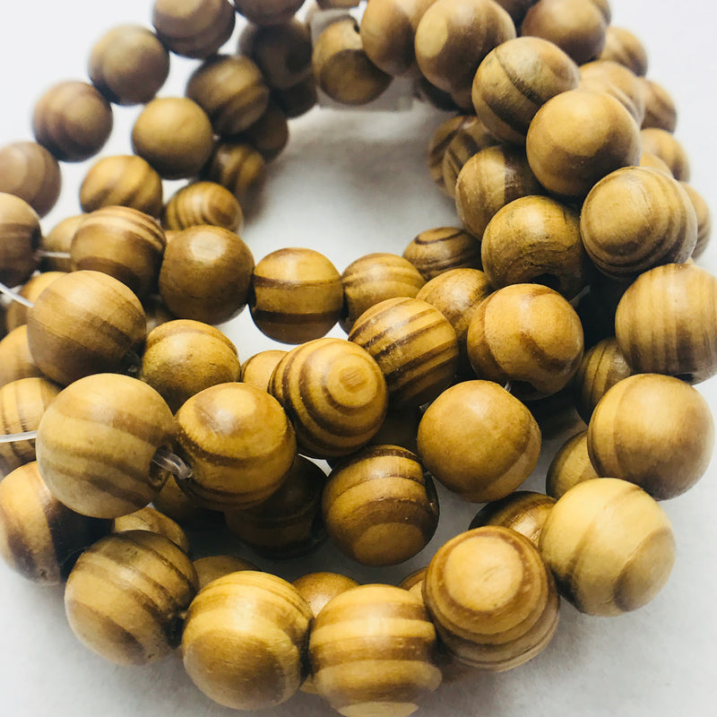 Wood Beads, Round, 12mm