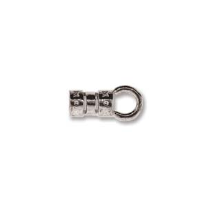 Crimp Tube End Silver 5.5mm (2.27mm ID) Set of 4