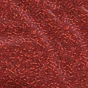 11/0 Miyuki Delica Silver Lined Red 7.2 grams