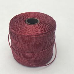 S-Lon Nylon Beading Cord, Dark Red