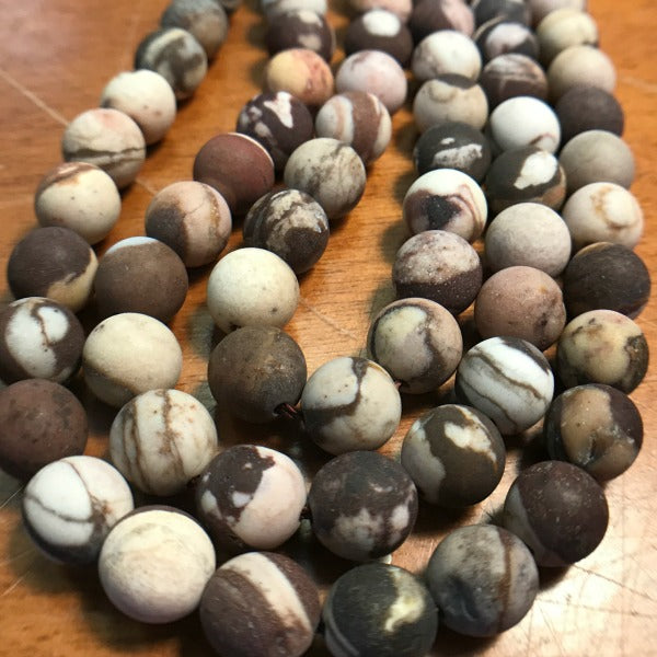 Brown Zebra Jasper, 6, 8mm