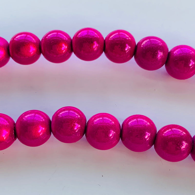 Miracle Bead, Hot Pink, 8mm