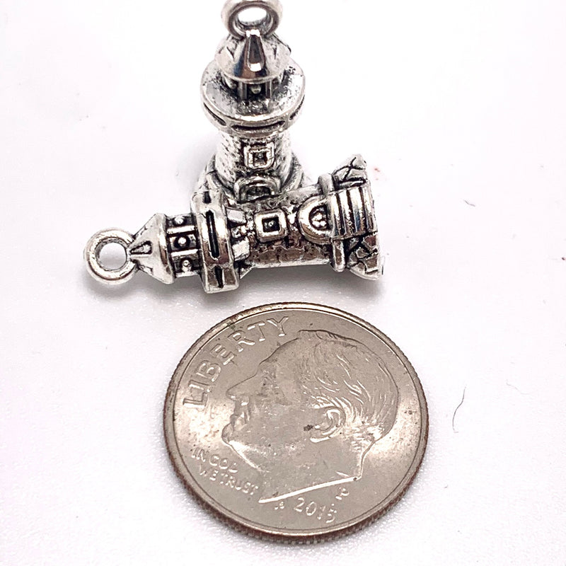 Lighthouse Charm, Silver 20mm