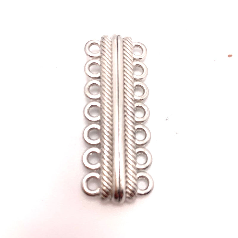 7 Strand Magnetic Silver Plated Clasp