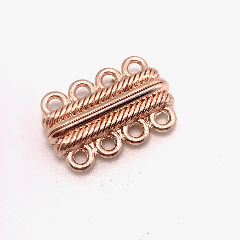 4 Strand Magnetic Rose Gold Plated Clasp