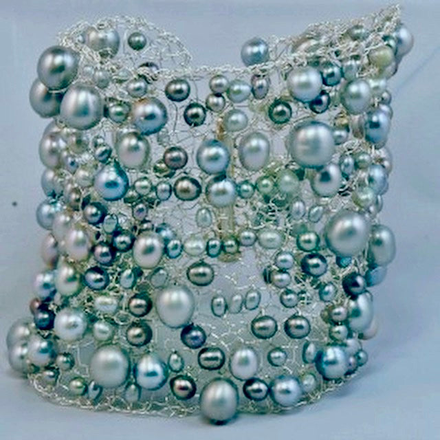 Beaded Wire Knit Cuff Tuesdays 6/12 & 6/19