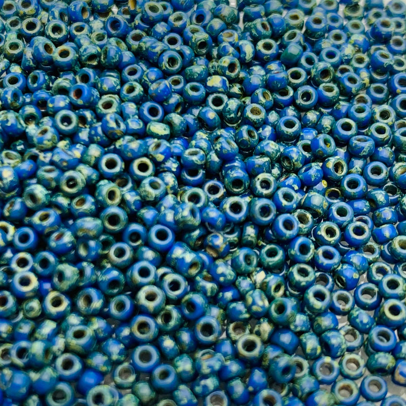 Miyuki Picasso Blue 11/0 seed beads round