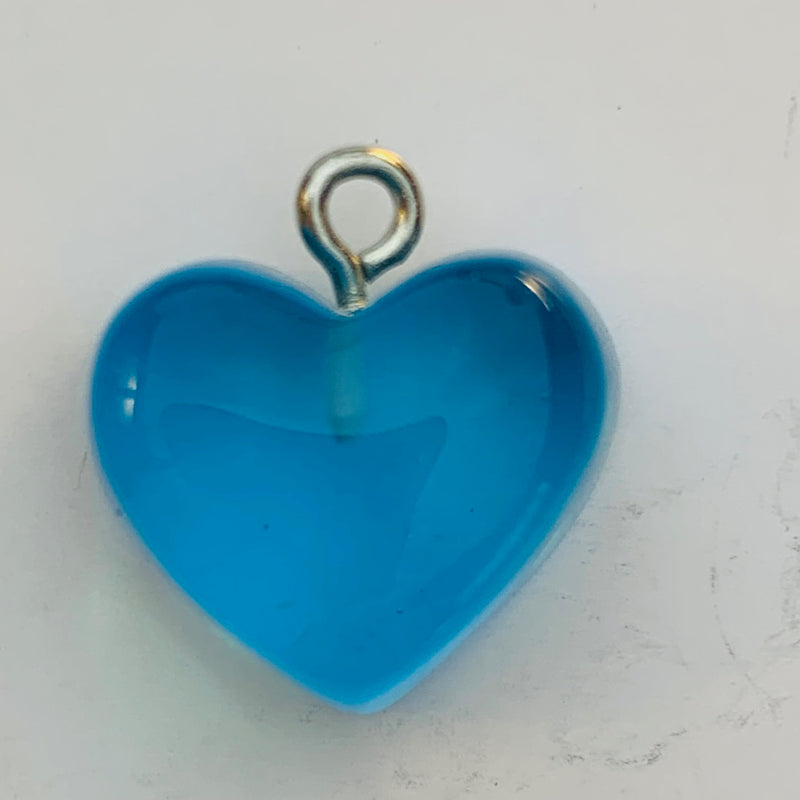 Blue Gummy Heart Charm Valentine