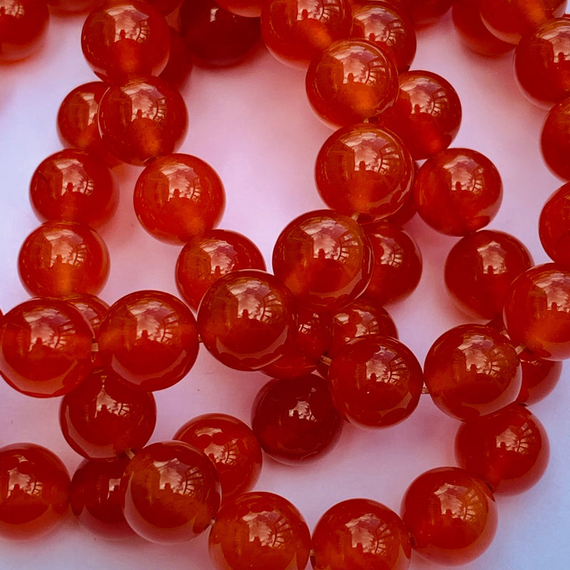 Carnelian Gemstone Strand 8mm