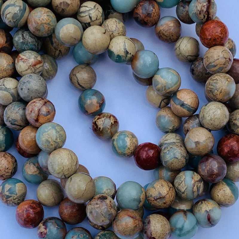 Sunset Desert Jasper Gemstone Strand 8mm