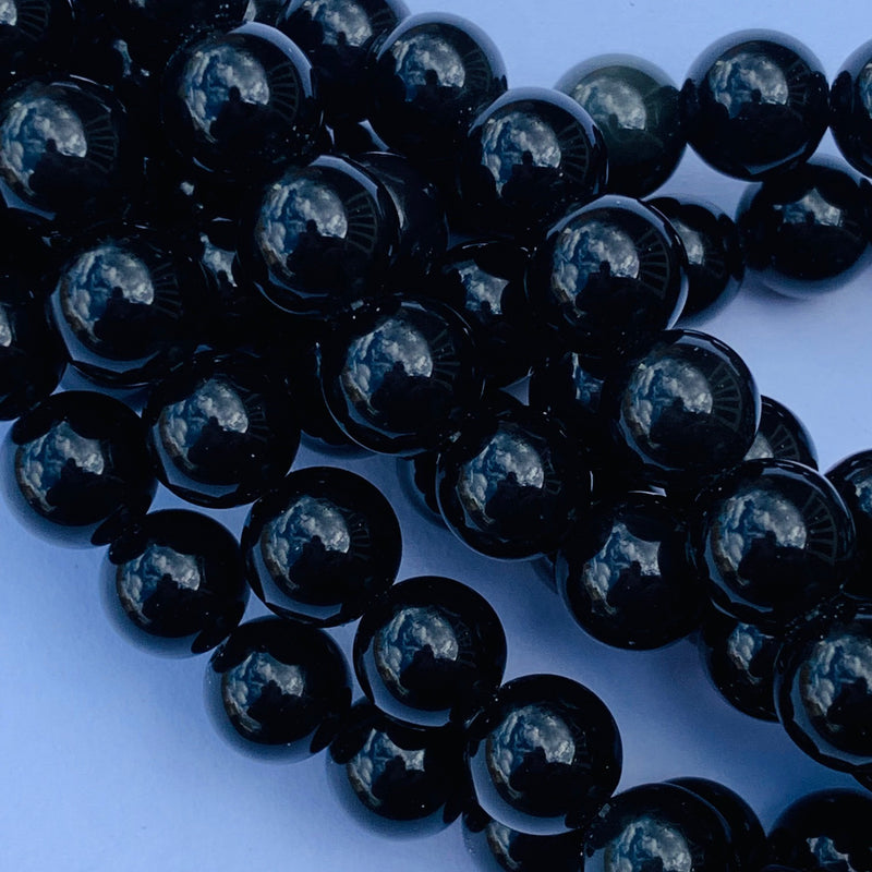 Obsidian Gemstone Strand 8mm