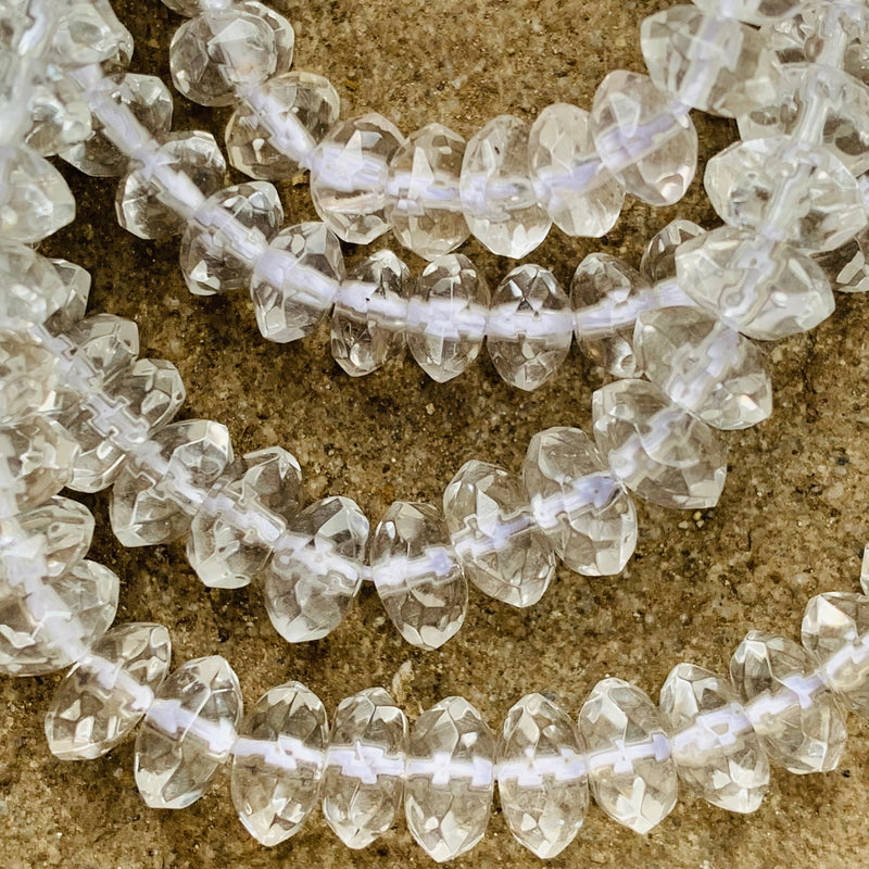 Crystal Rondelle Glass Round Beads 4x6mm