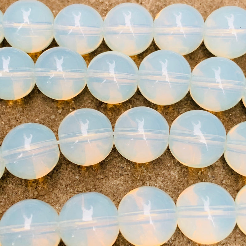 Opalescent Glass Round Beads 10mm