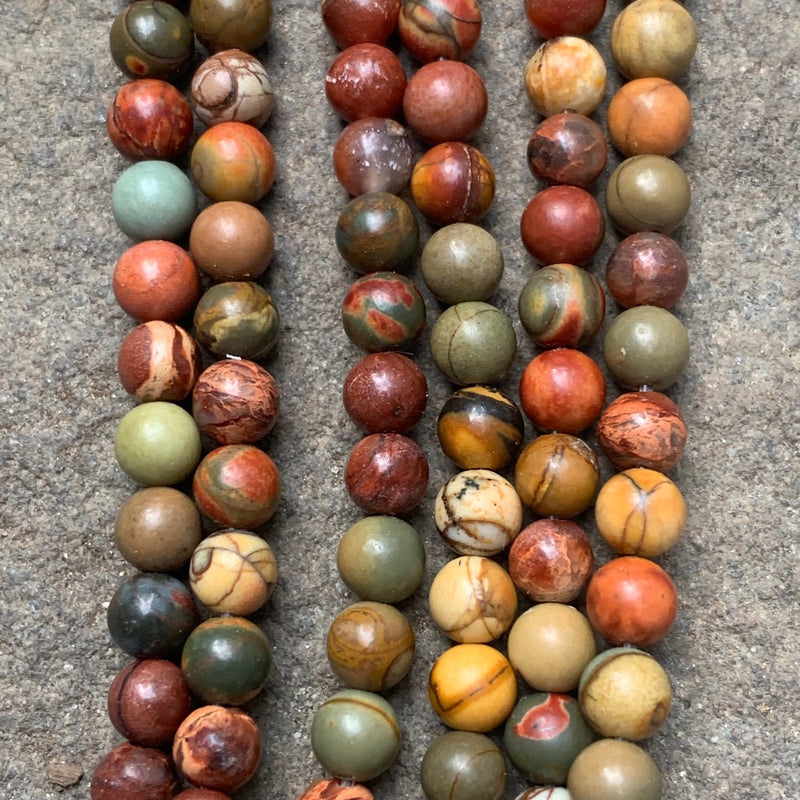 Red Creek Jasper, 4mm