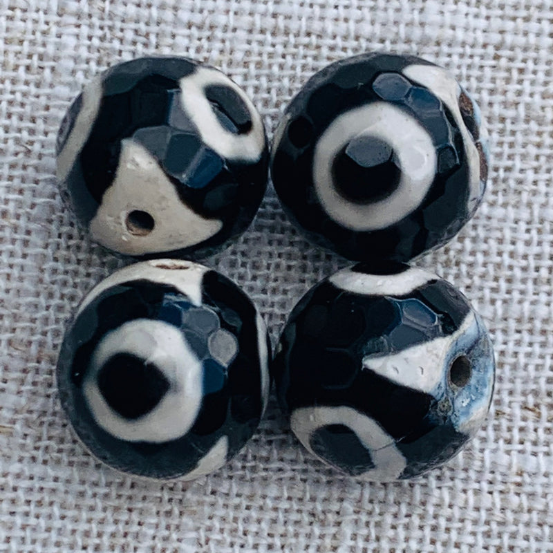 Banded Agate Gemstone Bead, 14mm