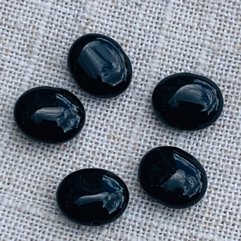 Black Onyx Gemstone Bead, 14mm