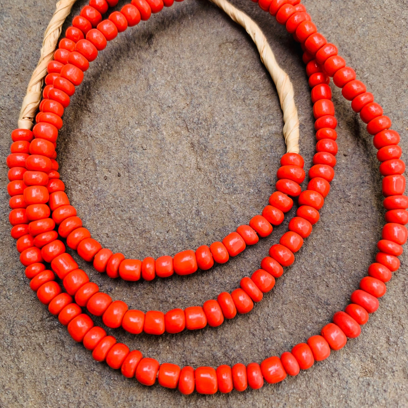 African Glass Seed Beads, Coral 4mm – EOS Designs Studio