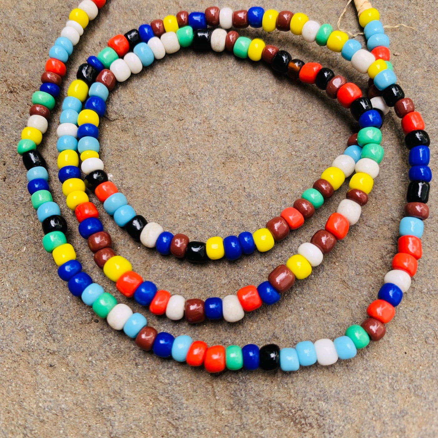 African Glass Seed Beads, Multicolor 4mm – EOS Designs Studio