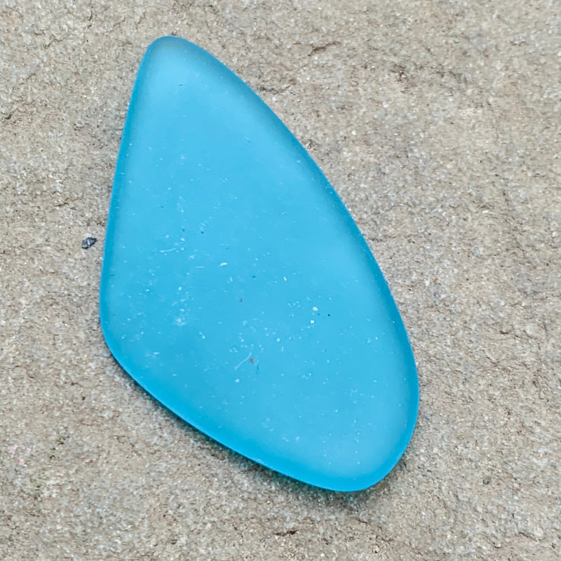 Tumbled Seaglass Chard Pendant Turquoise